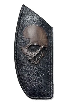 Strider SMF Dark Gray Leather Sheath Handcrafted.