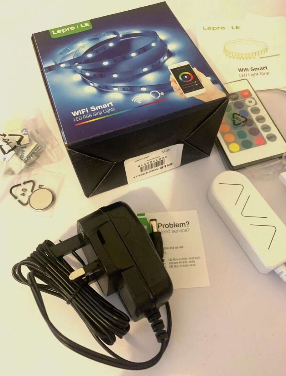 Lepro Wifi Smart LED RGB Strip Lights 5m 5050. Voice Control Alexa Google Remote