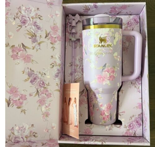 ✨NIB✨ Stanley Love Shack Fancy Tumbler 40 OZ Happy Thoughts 🎀 Ready To Ship