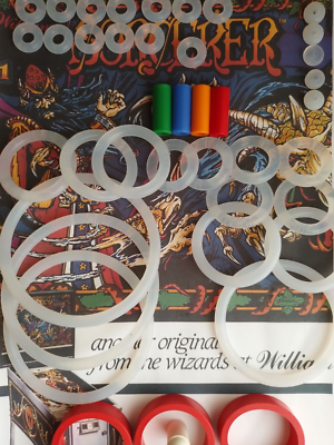 Kit D'élastiques (caoutchouc) Pour Flipper Williams Sorcerer - Neuf