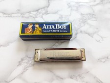 Atta Boy FR Hotz Germany Harmonica w/ Box Vintage