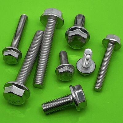 SECHSKANT FLANSCH BUND SCHRAUBEN BUNDSCHRAUBE EDELSTAHL A2 DIN 6921 M5 M6 M8 M10
