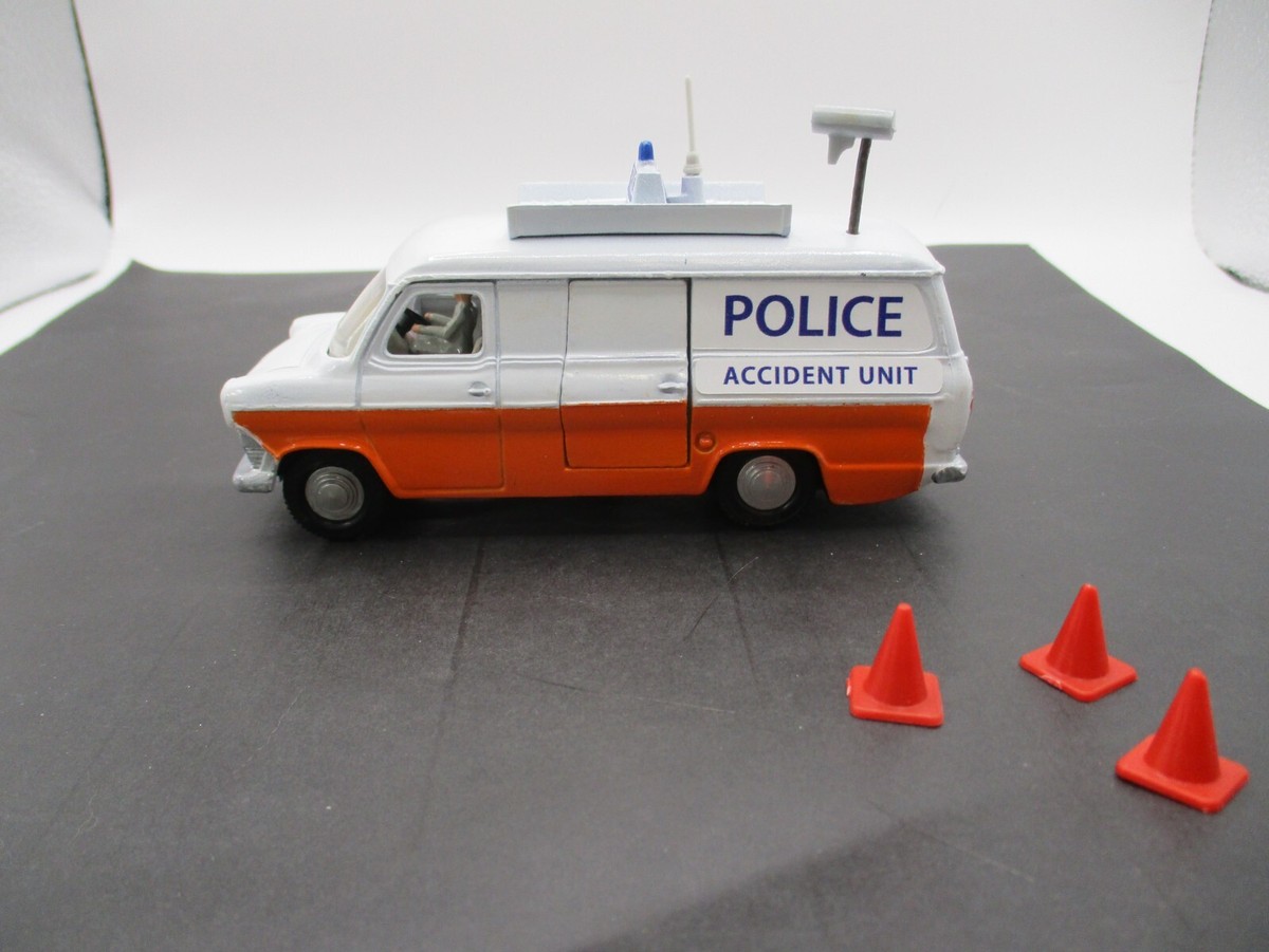 DINKY TOYS #287-G FORD TRANSIT POLICE ACCIDENT UNIT RESTORED