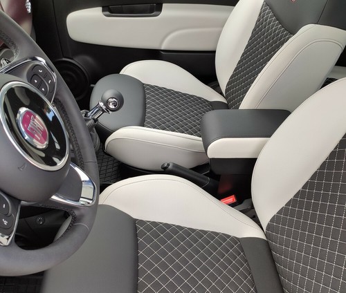 BRACCIOLO FIAT 500 REGOLABILE nero avorio VENDITA PROFESSIONALE PROMO FIAT 500 @ - Imagen 5 de 6