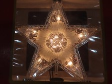 10" Christmas Curt Adler Lighted Illuminated Double Sided Star Tree Topper C144