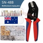 <!--F#f_0-->400pcs Motorcycle Wiring 3.9mm Harness Loom Brass Bullet Connectors With Crimper<!--F/-->