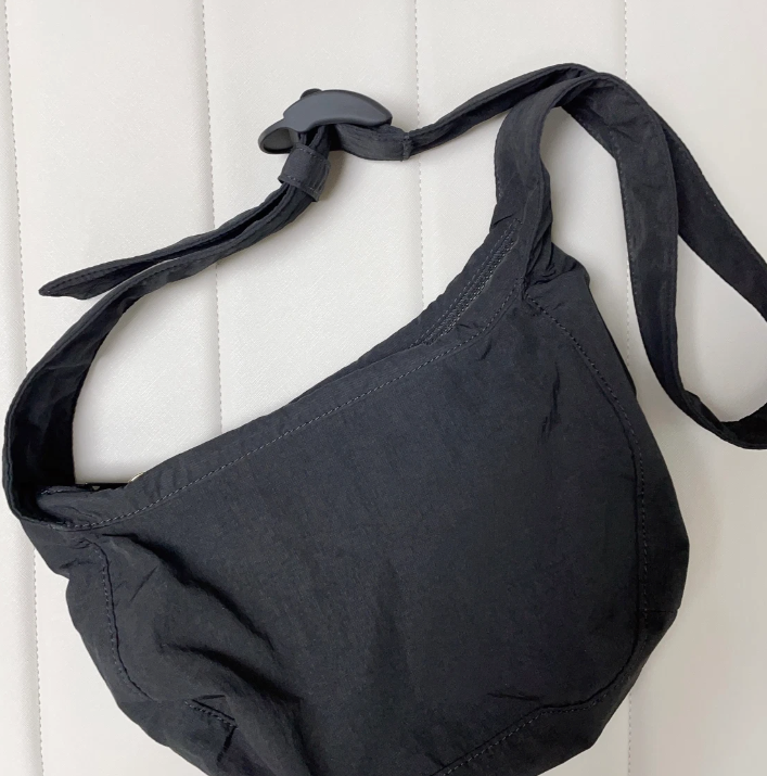 COS Nylon Crossbody Saddle Bag Black 1153034001 / 100