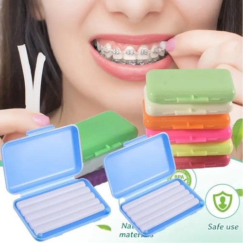 Lot De 10 Cires Orthodontiques Parfumées Pour Attelles Et Bagues - Soulage Les Irritations Des Gencives