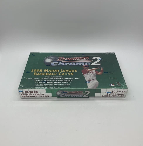 1998 Bowman Chrome Series 2 MLB Baseball Factory Sealed Hobby Box!!!