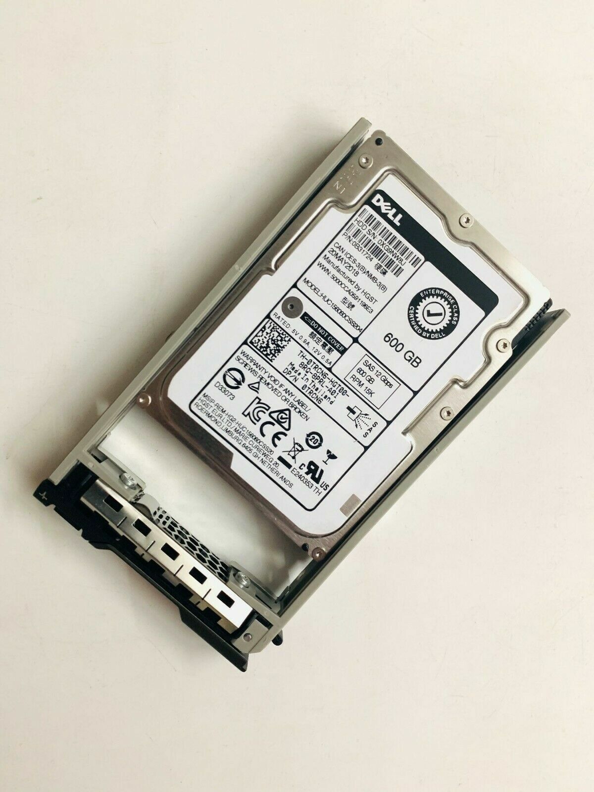 Disco Dell TRCN6 0TRCN6 600GB 15K SAS 2.5" 12Gb/s  Retirado de Equipo en uso Garantia 12 Meses