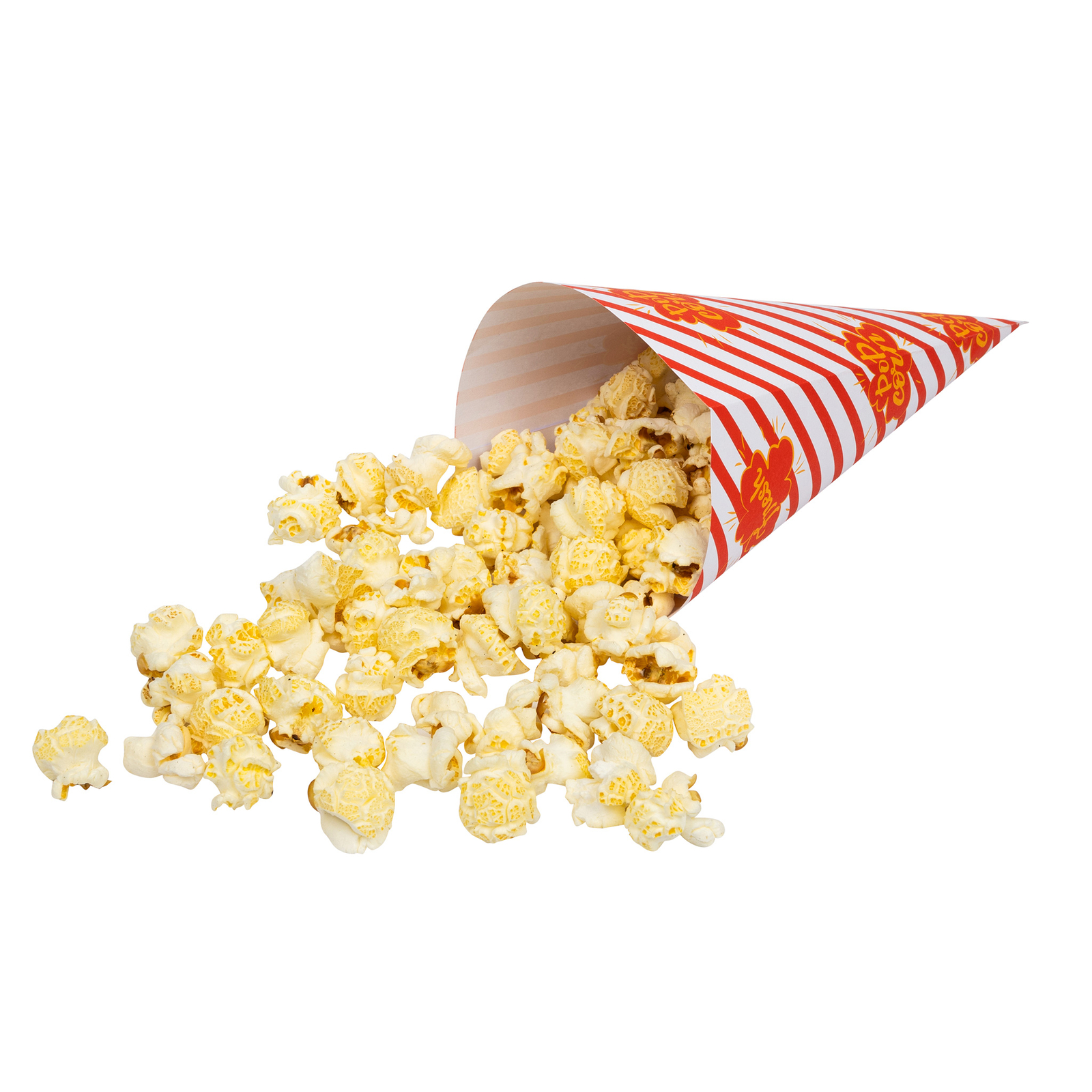 DEXLO Red White Striped Popcorn Cone Any Occasion Movie Night 0.7oz 100 Pack