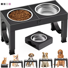 Elevated Dog Bowls Large Breed Raised Dogs Bowl Stand Large/Medium Sized Dog 1L