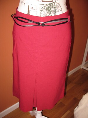 gerader rock damen rot