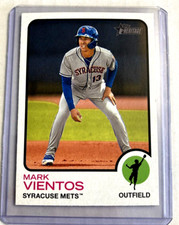 2022 Topps Heritage Minor League #5- MARK VIENTOS Rookie RC Card.. rookie card picture