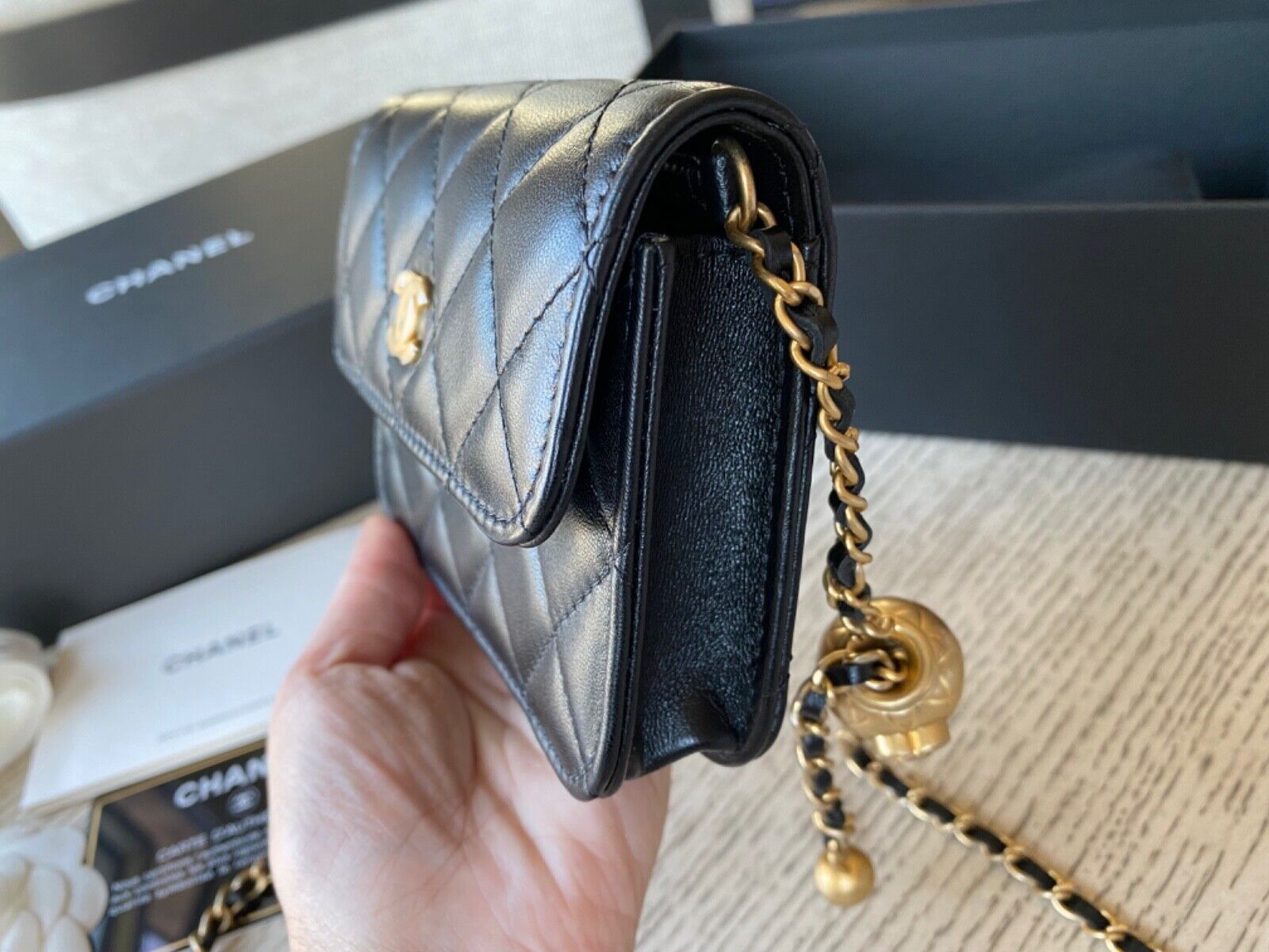 classic chanel woc wallet