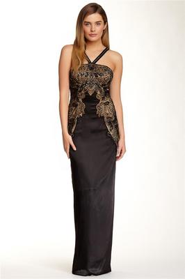 Sue Wong Black Nude Beaded Satin Halter Gown Size 10 NWT $569 | eBay Sue Wong Black Nude Beaded Satin Halter Gown Size 10 NWT $569 | eBay