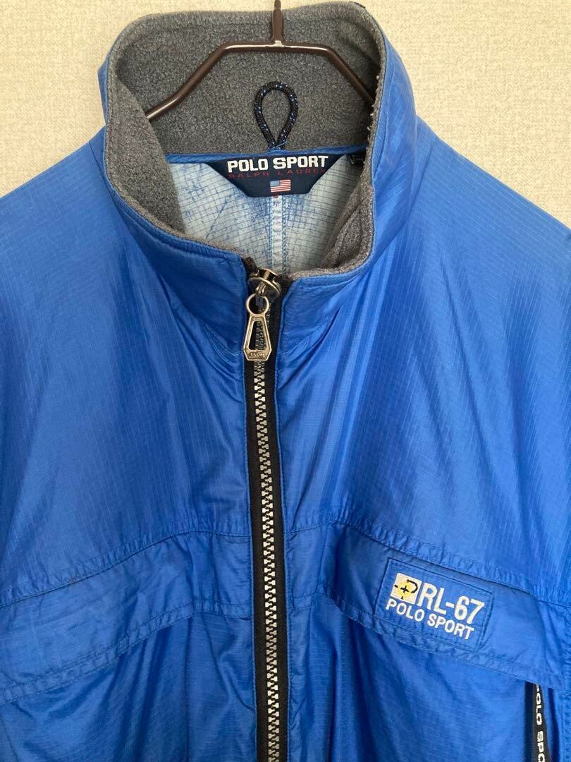 Used 90s Polo Sport Nylon Jacket (Orange Logo Defect, Size L