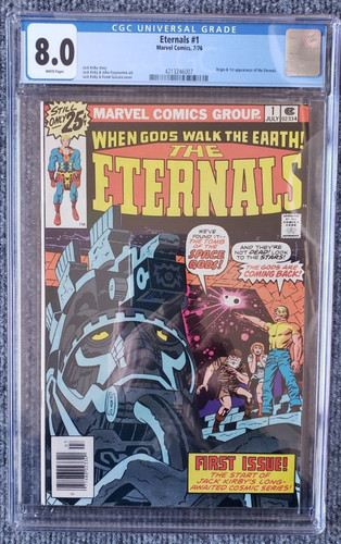 Eternals #1 CGC 8.0 - 1976 Origin and 1st Appearance  Jack Kirby