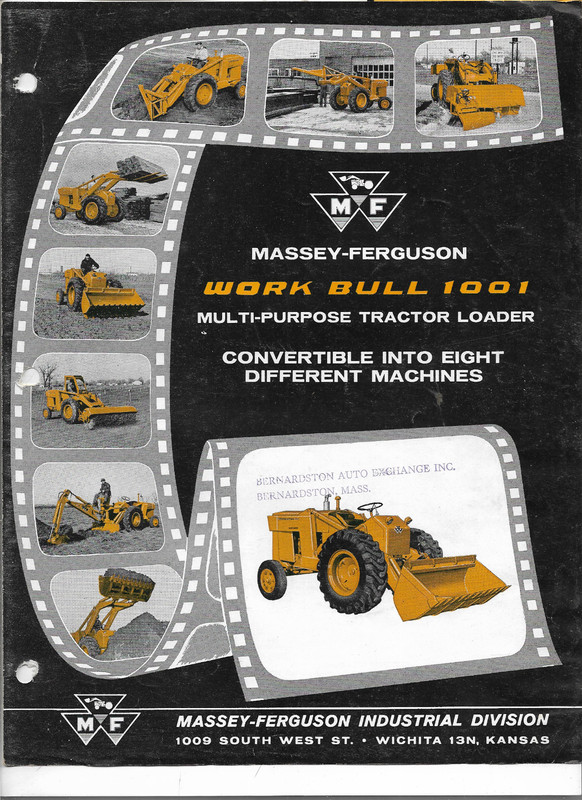 Massey Ferguson Work Bull 100 Dealers Sales Brochure