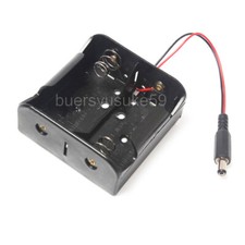 D Type x 2 x3 x4 Battery Holder Case Box With Cover /Switch / DC Plug 5.5 2.1mm