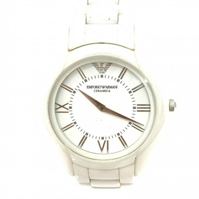 ENPORIO ARMANI Used Wristwatch AR-1443 Stainless Steel White ENPORIO ARMANI Used Wristwatch AR-1443 Stainless Steel White