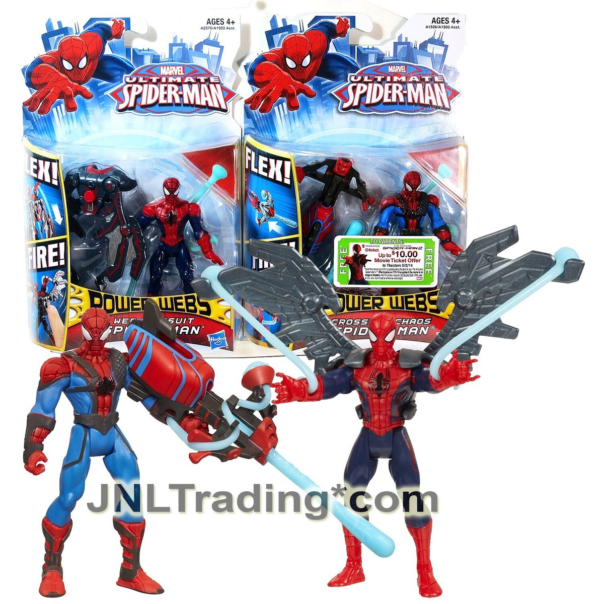 NEW 2012 Marvel Ultimate Power Webs Web Wingsuit and Crossbow