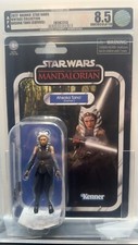 2022 STAR WARS VINTAGE COLLECTION AHSOKA TANO  CORVUS  VC222 AFA U8.5 Graded MOC