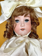 26" Armand Marseille 390 A-9M Bisque Composition Doll Sleepy Blue Eyes 4 Teeth