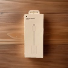 Apple Adapter USB-C to Lightning - Connector - Braided White - MUQX3AM/A - New