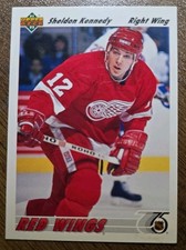 1991-92 Upper Deck French Sheldon Kennedy . Detroit Red Wings #408
