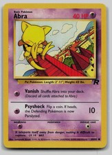 Pokemon TCG Abra 49/82 Team Rocket LP A4