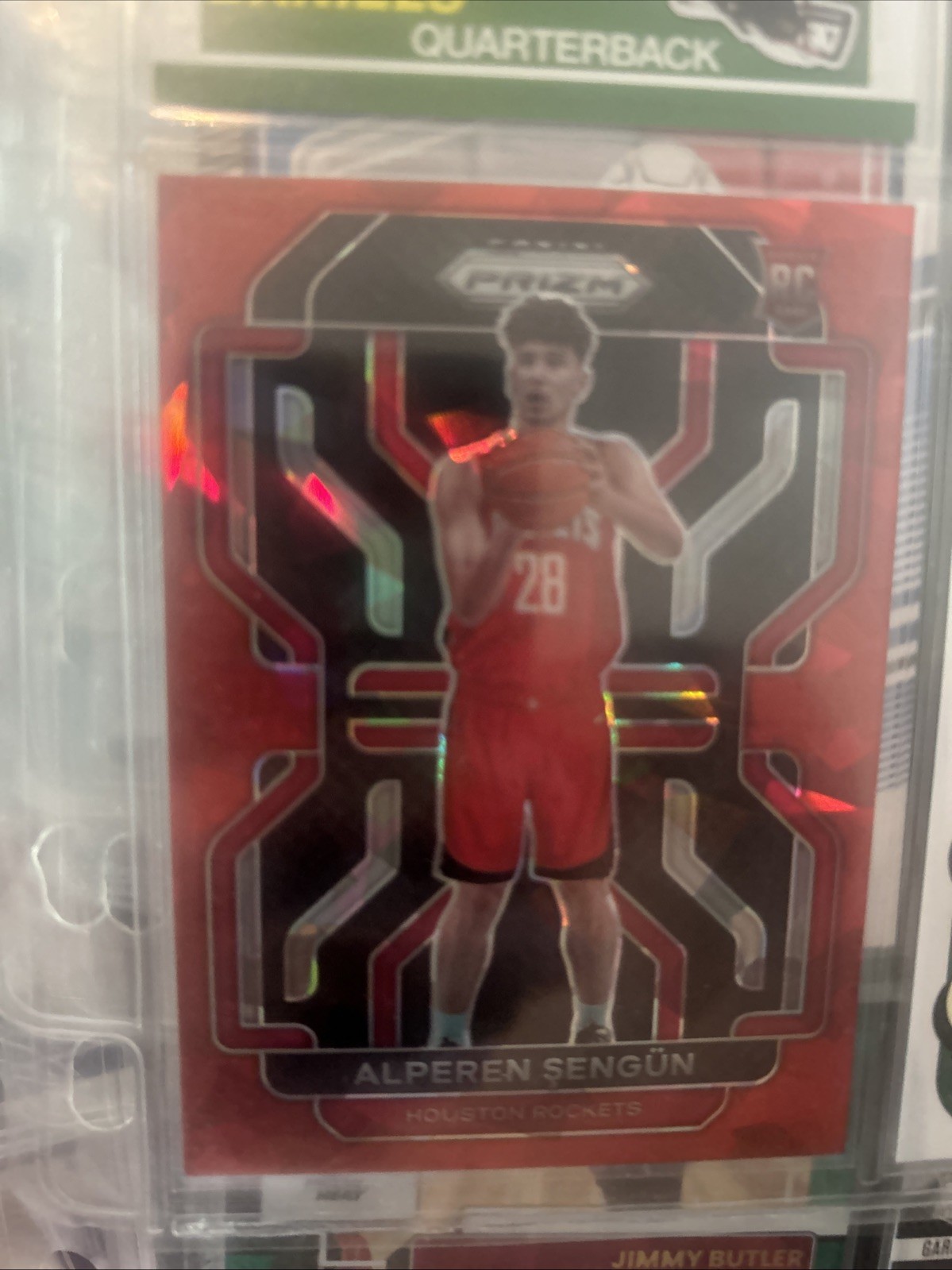 2021-22 Panini Prizm - Alperen Sengun #318 Red Ice Prizm (RC)