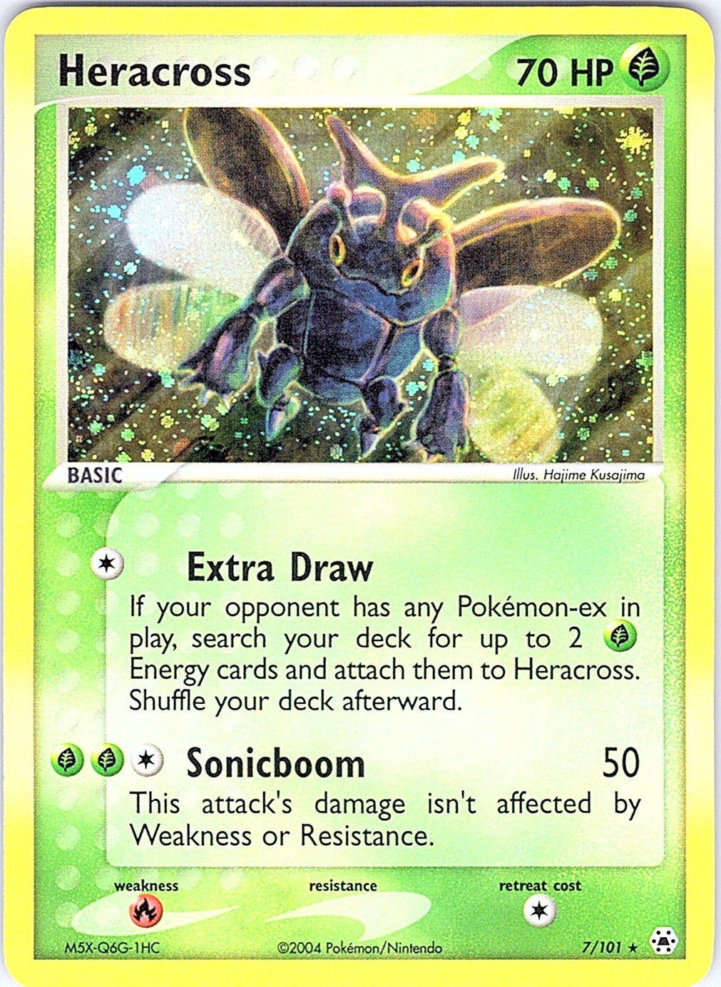 Heracross Holo Rare Hidden Legends 7/101 NM