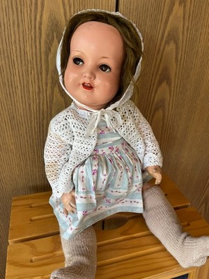 König Wernicke 777 Schelmenaugen Zelluloid Puppe 54cm