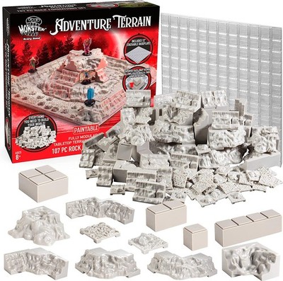 Monster Adventure Terrain 107 Pc Paintable Rock Formation Expansion Set Fully