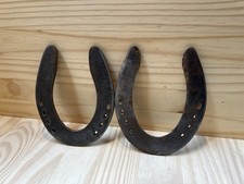 Used Horseshoes 2 Pieces For Crafts / Art / Or Two 2 Rustic Steel Horse Shoes