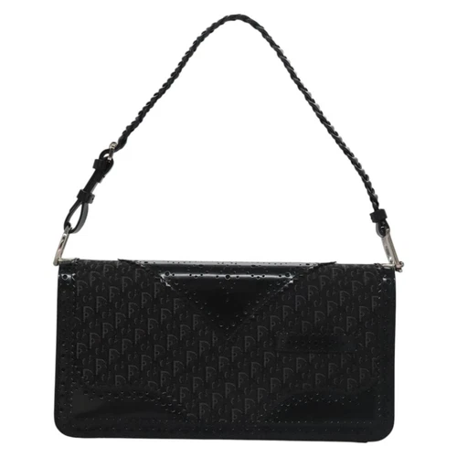 Sac bandoulière Dior Trotter en toile noire authentique