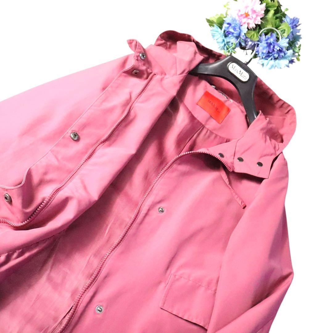 max Mara max&co Spring Hoodie Coat Jacket Blouson Women Size 38 Genuine image 6
