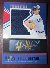 Panini 2018 Stars & Stripes Silhouettes Tyler Holton Auto Patch #26 /89