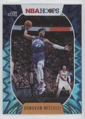 2020-21 Panini NBA Hoops Teal Explosion Donovan Mitchell #71 08ti