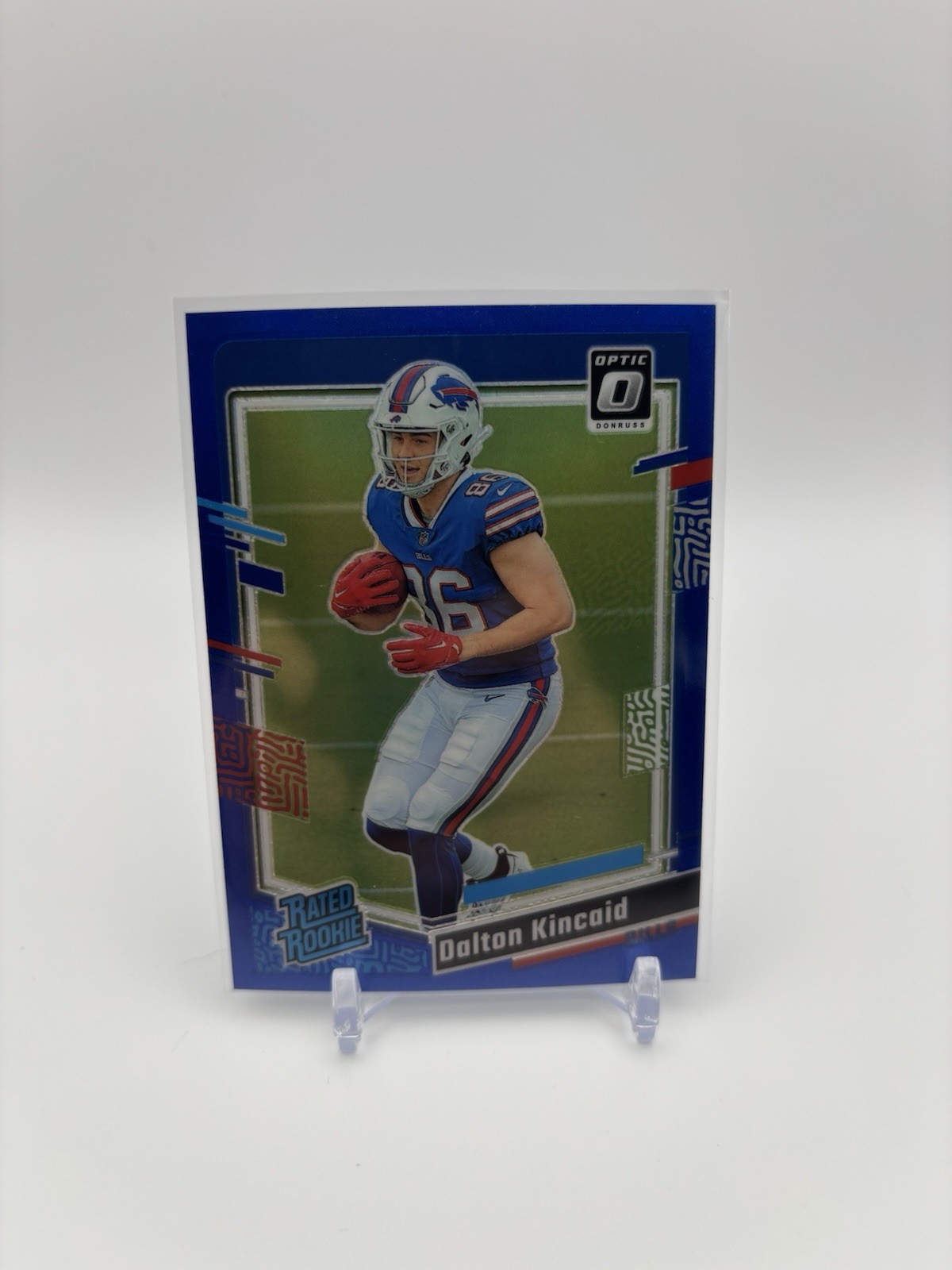 2023 Panini Donruss Optic - Rated Rookie Dalton Kincaid #211 Blue Prizm /199