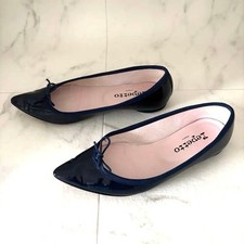 Excellent condition Repetto Bridget patent ballet shoes 22.5