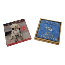 Marley & Me John Grogan & The Cross Gardener Jason F. Wright Audiobook Lot of 2