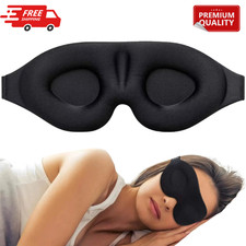 3D Sleep Eye Mask Soft Blindfold Blackout Travel Rest Relax Cover Men Women