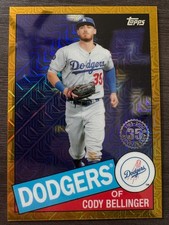 2020 Topps Silver Pack Cody Bellinger 1985 Chrome Gold Mojo Refractor /50