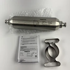 FESTO CRVZS-0.4 160234 Air Reservoir Tank 0.4L Stainless Steel OEM Open Box