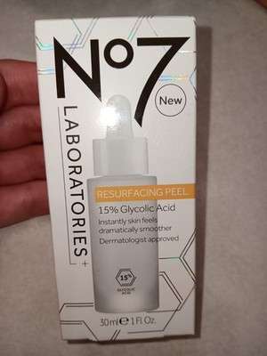 No7 Laboratories Resurfacing Peel 15% Glycolic Acid Face Fragrance-Free 1 fl oz