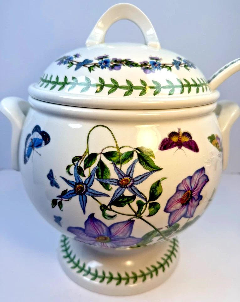 Portmeirion Jardín Botánico Sopera de patas grandes con cucharón - 4-5 cuartos de galón, Inglaterra Foto 4 de 4