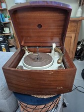 PYE BLACK BOX TURNTABLE WOODEN RECORD PLAYER HIFI BROWN 50s