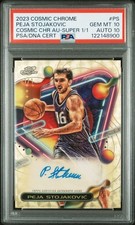 2023 Topps Cosmic Chrome Peja Stojakovic 1/1 Superfractor Auto PSA 10 Auto 10